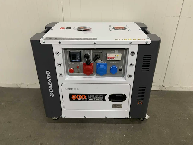 Daewoo ddae10500dse-3g diesel noodstroomaggregaat 8,10kva - afbeelding 2 van  9