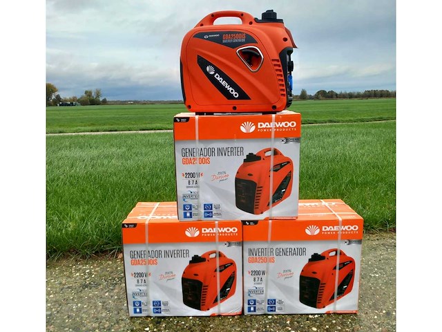 Daewoo gda2500is inverter stroomgenerator (4x) - afbeelding 1 van  10