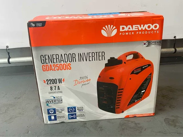 Daewoo gda2500is stroomgenerator - afbeelding 7 van  7