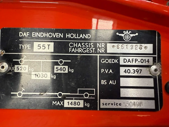 Daf - 55 - coupe - oldtimer - 1970 - afbeelding 22 van  31
