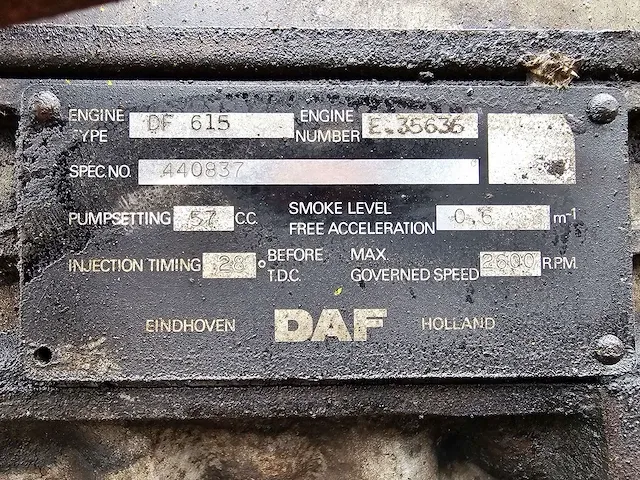 Daf - 615 - motor - afbeelding 4 van  9