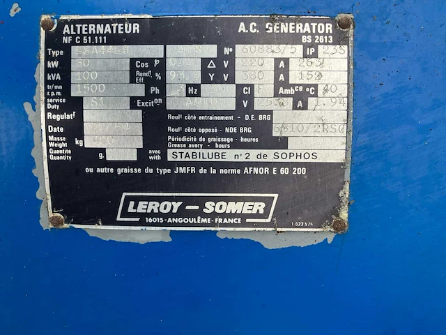 Daf - dhr 825 - stroomgenerator - afbeelding 9 van  10