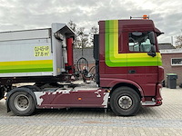 Daf xf 460 ft opleggertrekker + bulthuis tata12 geïsoleerde aluminium kieptrailer - afbeelding 2 van  55