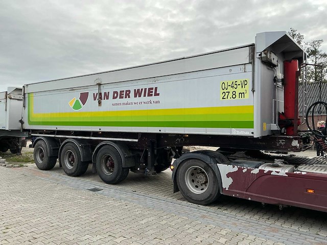 Daf xf 460 ft opleggertrekker + bulthuis tata12 geïsoleerde aluminium kieptrailer - afbeelding 7 van  55