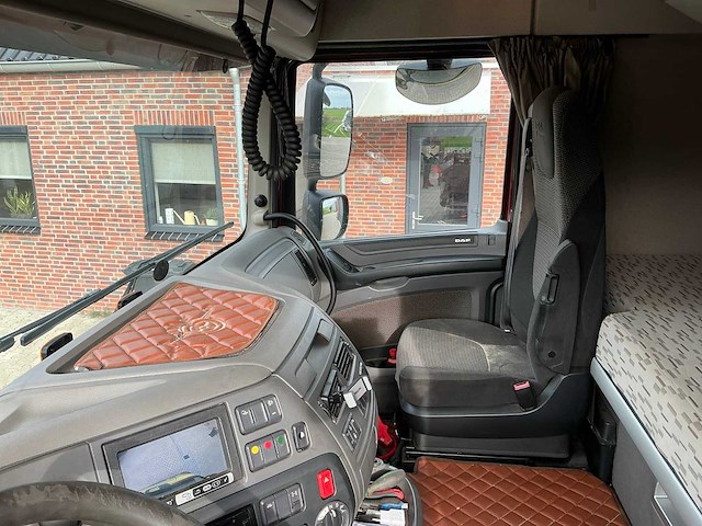 Daf xf 460 ft opleggertrekker + bulthuis tata12 geïsoleerde aluminium kieptrailer - afbeelding 8 van  55