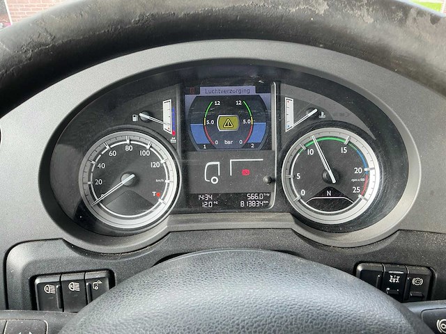 Daf xf 460 ft opleggertrekker + bulthuis tata12 geïsoleerde aluminium kieptrailer - afbeelding 10 van  55