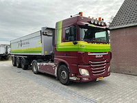Daf xf 460 ft opleggertrekker + bulthuis tata12 geïsoleerde aluminium kieptrailer - afbeelding 12 van  55