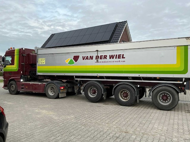 Daf xf 460 ft opleggertrekker + bulthuis tata12 geïsoleerde aluminium kieptrailer - afbeelding 23 van  55