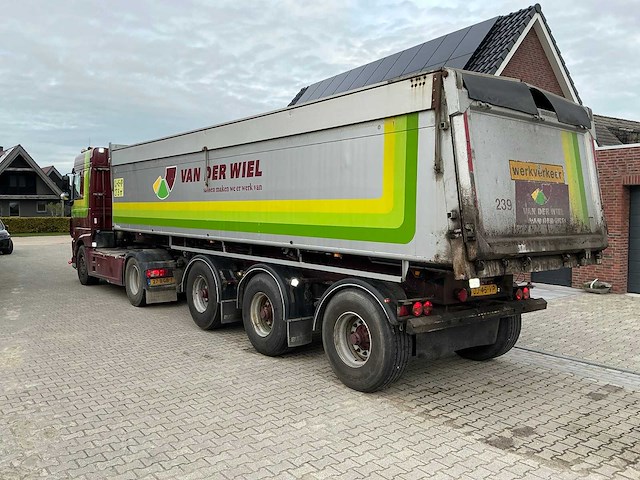 Daf xf 460 ft opleggertrekker + bulthuis tata12 geïsoleerde aluminium kieptrailer - afbeelding 34 van  55