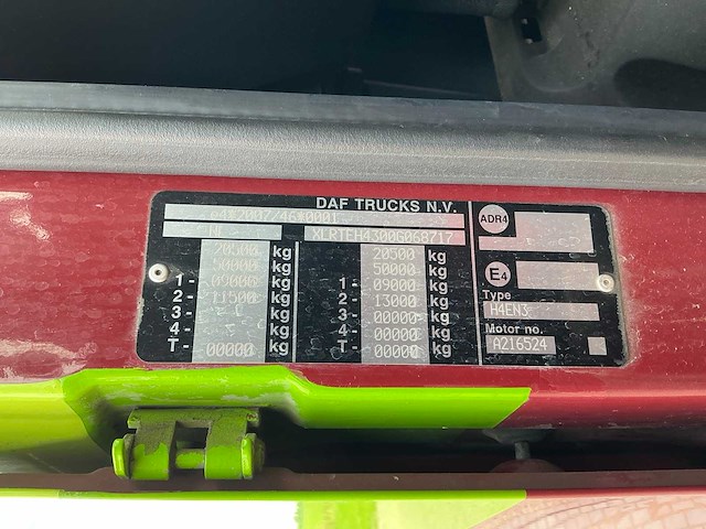 Daf xf 460 ft opleggertrekker + bulthuis tata12 geïsoleerde aluminium kieptrailer - afbeelding 49 van  55