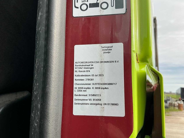 Daf xf 460 ft opleggertrekker + bulthuis tata12 geïsoleerde aluminium kieptrailer - afbeelding 50 van  55