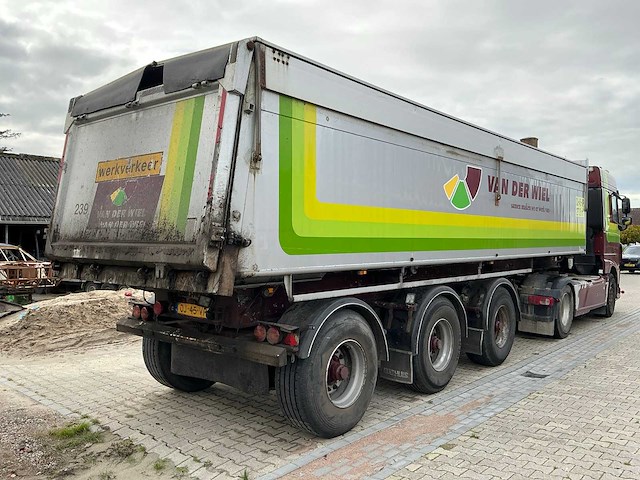 Daf xf 460 ft opleggertrekker + bulthuis tata12 geïsoleerde aluminium kieptrailer - afbeelding 52 van  55