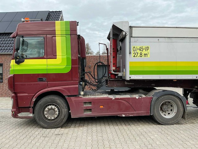 Daf xf 460 ft opleggertrekker + bulthuis tata12 geïsoleerde aluminium kieptrailer - afbeelding 55 van  55