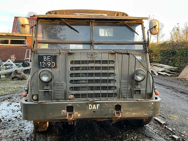 Daf ya 328 oldtimer 6x6 aangedreven wegenbelasting en apk vrij diesel motor! - afbeelding 35 van  35