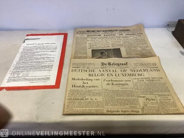 Dagbladen van rond 2e wereldoorlog - afbeelding 1 van  8