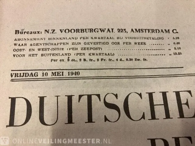 Dagbladen van rond 2e wereldoorlog - afbeelding 5 van  8