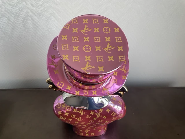 Dagobert duck pop art beeld, roze, 2025 - afbeelding 10 van  11