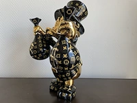 Dagobert duck pop art beeld, zwart - afbeelding 5 van  12