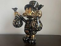 Dagobert duck pop art beeld, zwart - afbeelding 5 van  12