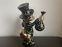 Dagobert duck pop art beeld, zwart - afbeelding 9 van  12