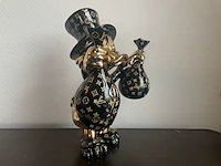 Dagobert duck pop art beeld, zwart - afbeelding 11 van  12