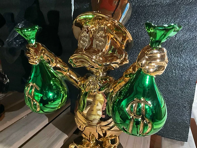 Dagobert duck pop art figuur - afbeelding 3 van  5