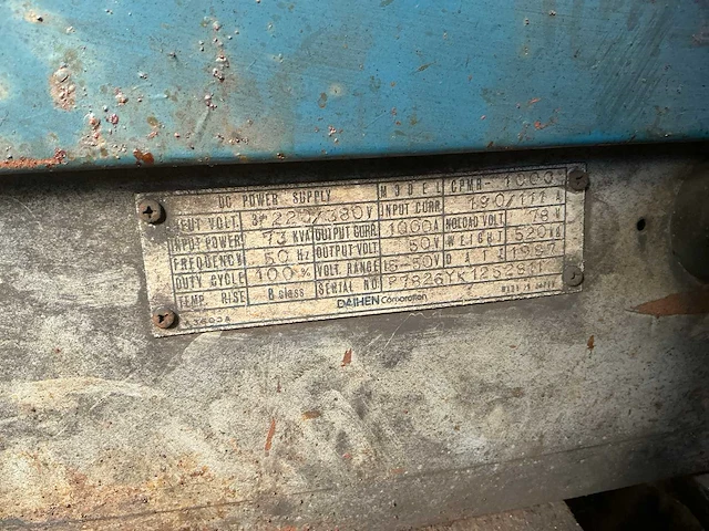 Dahen dc1000 cc/cp lastrafo - afbeelding 5 van  7