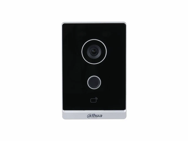 Dahua vto2211g-wp dunne slimme deurbel met kaartlezer zwart/zilver - afbeelding 1 van  1