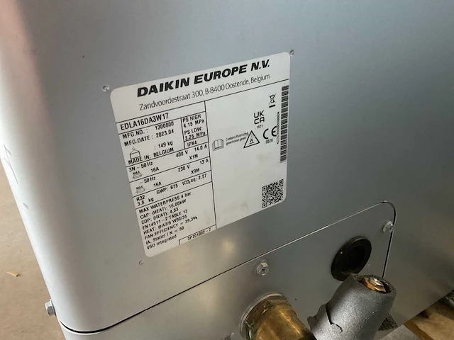 Daikin - altherma 3 m 16kw - edla16da3w17 - lucht-water warmtepomp buiten-unit - afbeelding 3 van  8