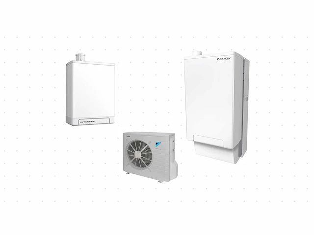 Daikin 8 kw hybride warmtepomp (split-unit + hr ketel) (6x) - afbeelding 1 van  7