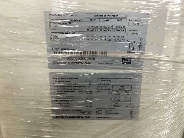 Daikin altherma ehsx16p50ba warmtepomp - afbeelding 7 van  7