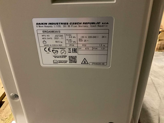Daikin erga08eav3 warmtepomp - afbeelding 5 van  10