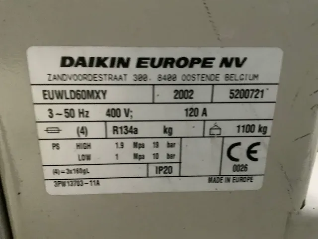 Daikin euwld60mxy chiller - afbeelding 5 van  6