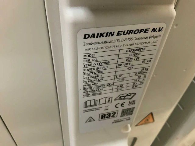Daikin rxp35n5v1b airconditioning - afbeelding 4 van  5