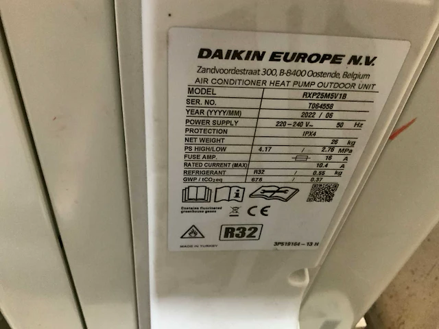 Daikin rxp35n5v1b airconditioning - afbeelding 5 van  5