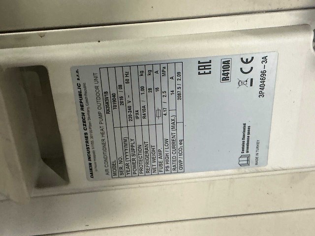 Daikin sanicool airco unit - afbeelding 5 van  5