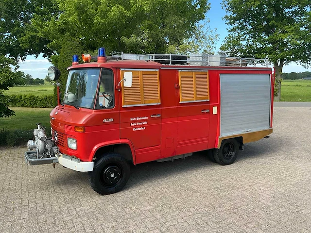 Daimler benz 408 brandweerwagen camper - scherpenzeel - afbeelding 34 van  34