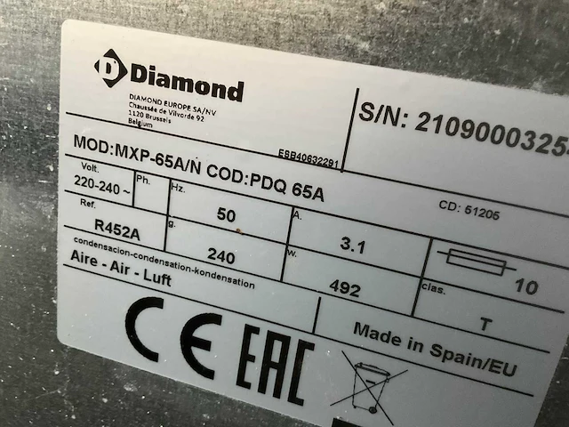 Daimond - mxp-65a/n - holle ijsblokjesmachine - afbeelding 5 van  5