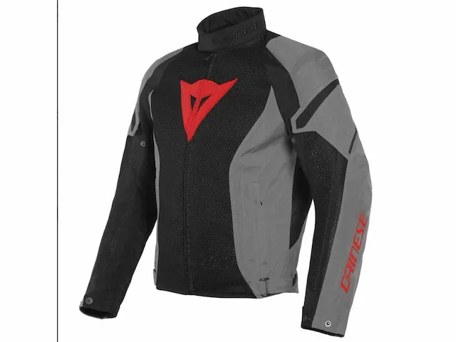 Dainese air crono 2 tex black charcoal gray charcoal gray 46 motorjas - afbeelding 1 van  4