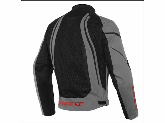 Dainese air crono 2 tex black charcoal gray charcoal gray 48 motorjas - afbeelding 2 van  4