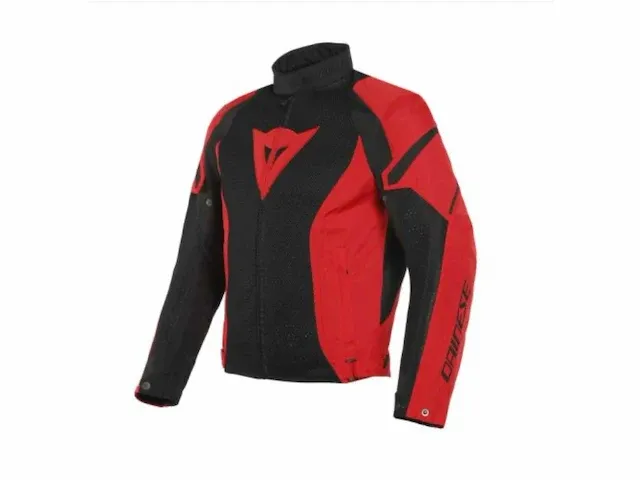 Dainese air crono 2 tex black lava red lava red 48 motorjas - afbeelding 1 van  4