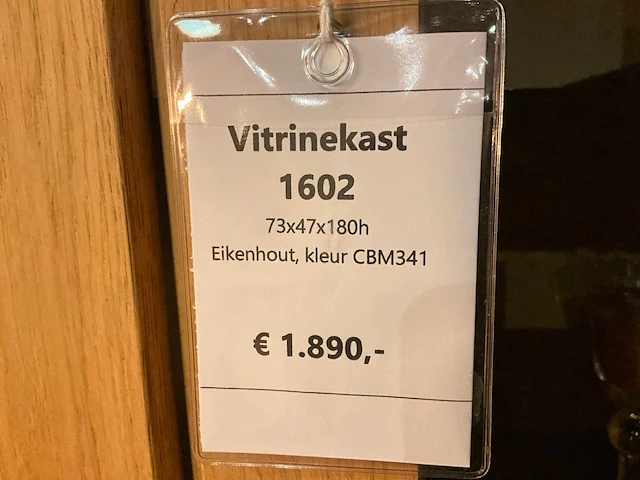 Dalia eiken vitrinekast - afbeelding 8 van  8