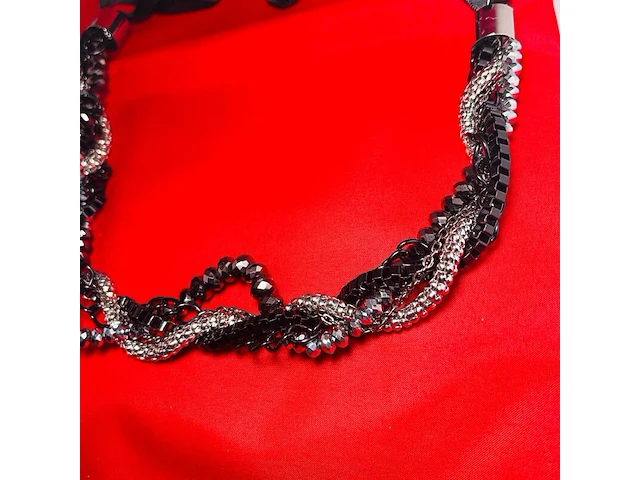 Dames collier strass diamand - romano p.c. hoofdstraat - afbeelding 2 van  3