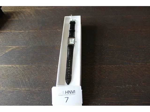 Dames horloge met lederen band ikki - afbeelding 1 van  3