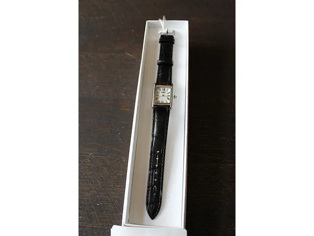 Dames horloge met lederen band ikki - afbeelding 2 van  3
