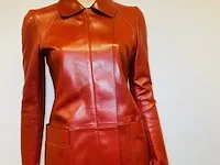 Dames luxe leder - gucci longcoat trenchcoat model leren jas van €3900,00 - afbeelding 2 van  9