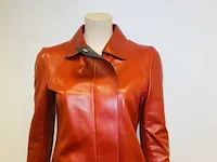 Dames luxe leder - gucci longcoat trenchcoat model leren jas van €3900,00 - afbeelding 3 van  9