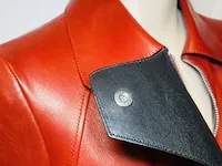 Dames luxe leder - gucci longcoat trenchcoat model leren jas van €3900,00 - afbeelding 7 van  9