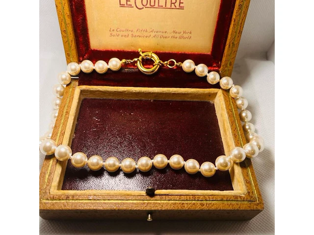 Dames parelsnoer collier - met echte japanse parels - anna valerie adolf - afbeelding 3 van  4