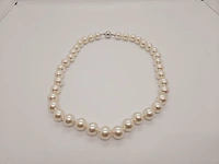 Dames parelsnoer collier - met echte japanse parels - anna valerie adolf - afbeelding 1 van  4